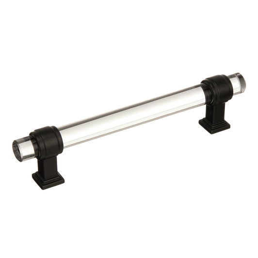 BP36655CBBR - Glacio Collection 1 1/2-inch (38 mm) Clear/Black Bronze Finish Pull | Kunal Kitchens
