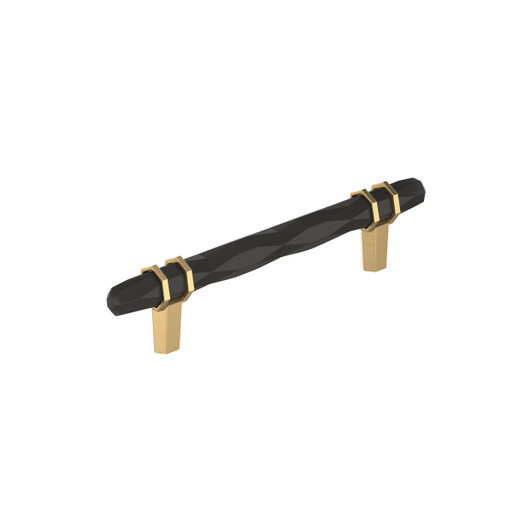BP36649BBRCZ - London Collection 1 9/16-inch (40 mm) Black Bronze/Champagne Bronze Finish Pull | Kunal Kitchens