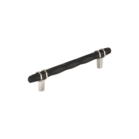 BP36650BBRPN - London Collection 1 9/16-inch (40 mm) Black Bronze/Polished Nickel Finish Pull | Kunal Kitchens