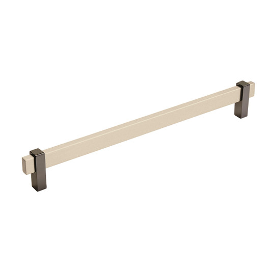 BP36726SCBN - Mulino Collection 1 9/16-inch (40 mm) Silver Champagne/Black Nickel Finish Pull | Kunal Kitchens