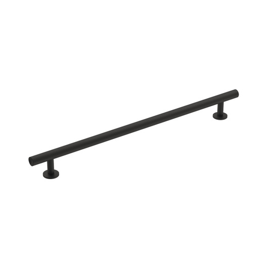 BP36869FB - Radius Collection 1 1/4-inch (32 mm) Matte Black Finish Pull | Kunal Kitchens