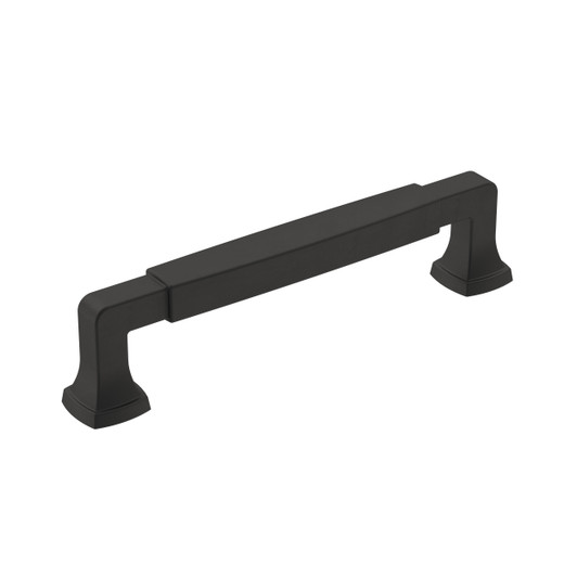 BP36888FB - Stature Collection 1 3/8-inch (35 mm) Matte Black Finish Pull | Kunal Kitchens