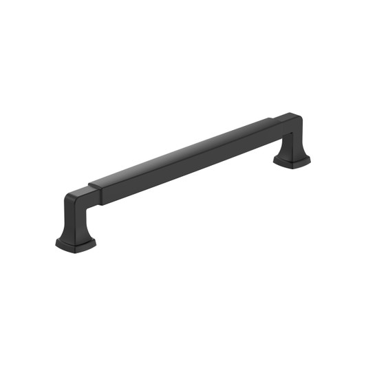 BP55510FB - Stature Collection 1 3/8-inch (35 mm) Matte Black Finish Pull | Kunal Kitchens
