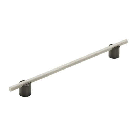 BP7414256MBSC - Transcendent Collection 1 3/16-inch (30 mm) Matte Black/Silver Champagne Finish Pull | Kunal Kitchens