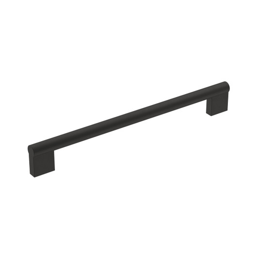BP36915FB - Versa Collection 1 5/16-inch (33 mm) Matte Black Finish Pull | Kunal Kitchens