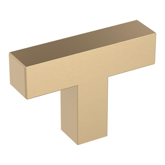 BP37027CZ - Intersect Collection 1 3/8-inch (35 mm) Champagne Bronze Finish Knob | Kunal Kitchens