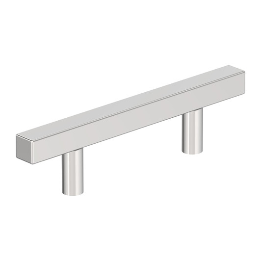 BP3717526 - Bar Pulls Square Collection 1 3/8-inch (35 mm) Polished Chrome Finish Pull | Kunal Kitchens