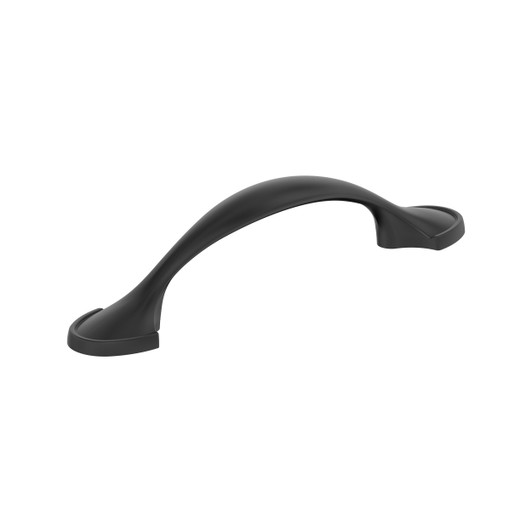 BP173FB - Fairfield Collection 1-inch (25 mm) Matte Black Finish Pull | Kunal Kitchens