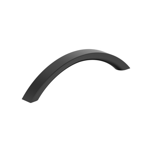 BP37347MB - Parabolic Collection 1 3/16-inch (30 mm) Matte Black Finish Pull | Kunal Kitchens