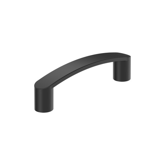 BP36898FB - Rift Collection 15/16-inch (24 mm) Matte Black Finish Pull | Kunal Kitchens