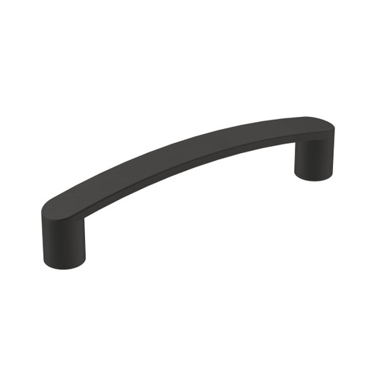 BP36899FB - Rift Collection 15/16-inch (24 mm) Matte Black Finish Pull | Kunal Kitchens