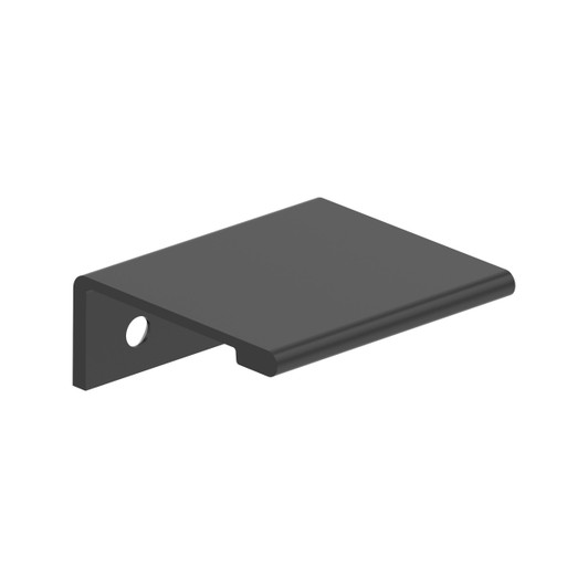 BP37190MB - Streamline II Collection 1 5/8-inch (41 mm) Matte Black Finish Edge Pull | Kunal Kitchens
