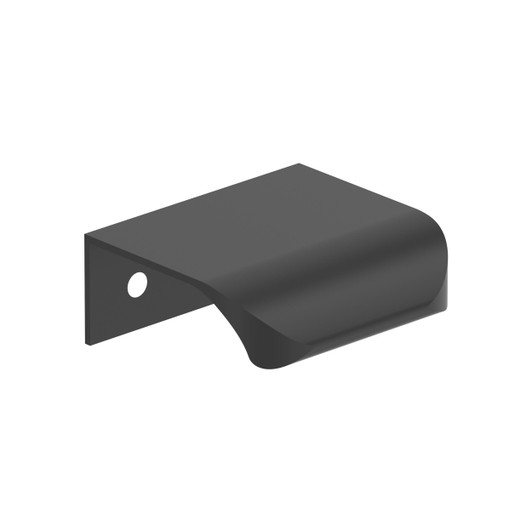 BP37200MB - Streamline Tab Collection 1 5/8-inch (41 mm) Matte Black Finish Edge Pull | Kunal Kitchens