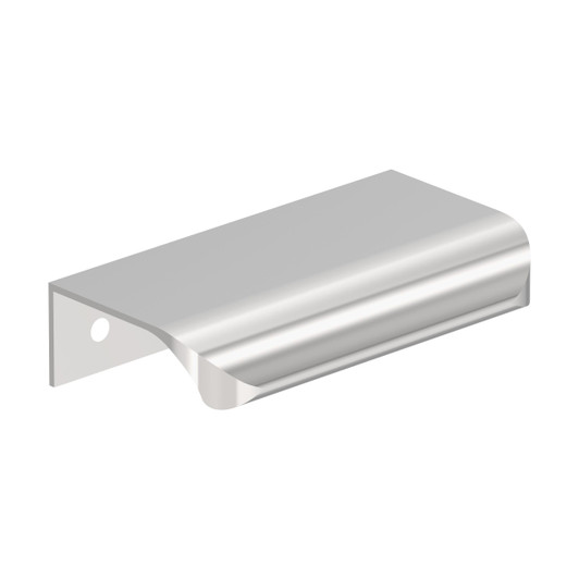 BP3720126 - Streamline Tab Collection 1 5/8-inch (41 mm) Polished Chrome Finish Edge Pull | Kunal Kitchens