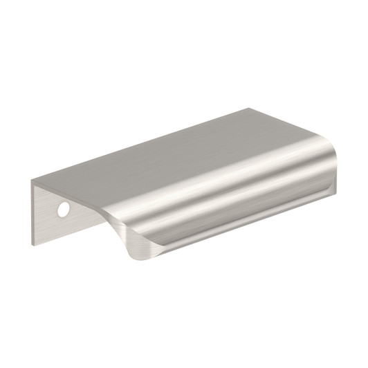 BP37201G10 - Streamline Tab Collection 1 5/8-inch (41 mm) Satin Nickel Finish Edge Pull | Kunal Kitchens