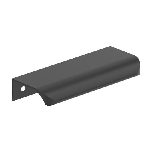 BP37202MB - Streamline Tab Collection 1 5/8-inch (41 mm) Matte Black Finish Edge Pull | Kunal Kitchens