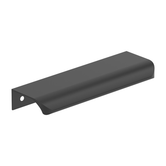 BP37203MB - Streamline Tab Collection 1 5/8-inch (41 mm) Matte Black Finish Edge Pull | Kunal Kitchens