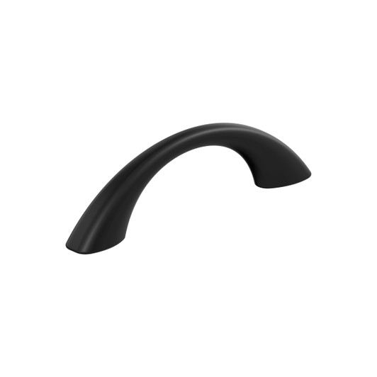 BP37230FB - Vaile Collection 1 1/16-inch (27 mm) Matte Black Finish Pull | Kunal Kitchens