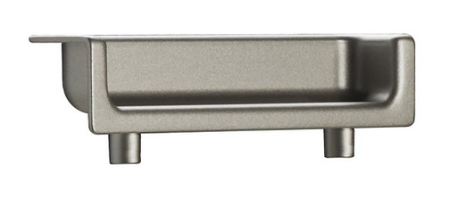 210164184 - Matte Nickel Modern Recessed Metal Pull - 2101 | Kunal Kitchens