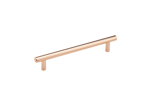 BP205160191 - Polished Copper Modern Steel Pull - 205 | Kunal Kitchens