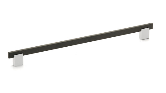 BP905320140900 - Chrome, Matte Black Modern Metal and Aluminum Pull - 905 | Kunal Kitchens