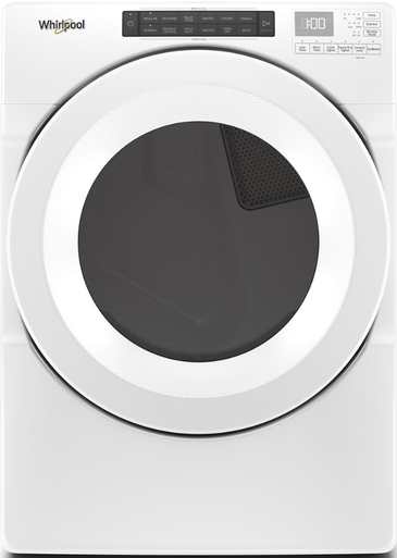 WGS5620HW - Whirlpool® 7.4 Cu. Ft. Front Load Gas Dryer with Intuitive Touch Controls, White | Kunal Kitchens