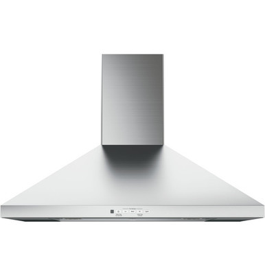 JVW5305DJBB - GE® 30" Wall-Mount Pyramid Chimney Hood | Kunal Kitchens