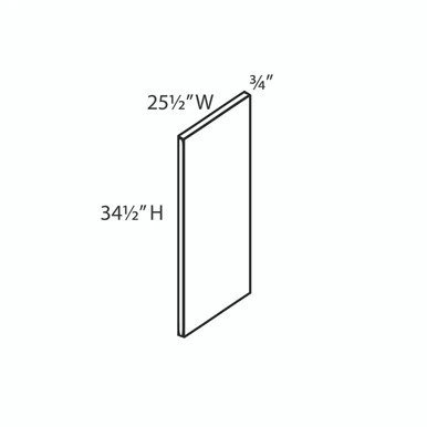 BEP-24 Island (25-3/4" W X 34-1/2" H X 3/4" T) | Kunal Kitchens