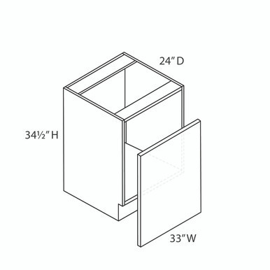 33" Base Oven Cabinet {Min. Opening 27" x 22-1/2" H - Max. Opening 30" x 27" H} | Kunal Kitchens 33" Base Oven Cabinet {Min. Opening 27" x 22-1/2" H - Max. Opening 30" x 27" H} | Kunal Kitchens