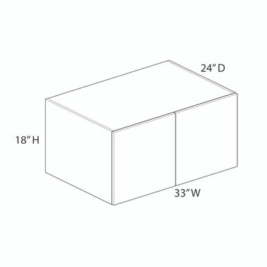 Madison W3318X24B Refrigerator Wall Cabinet | Kunal Kitchens