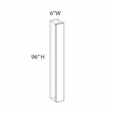 Euro Value Gramercy Shaker TF6X96 (6" W X 96" H X 3/4" T) | Kunal Kitchens