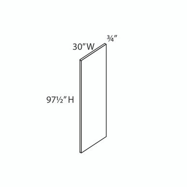 UREP96 (30" W X 96" H X 3/4" T) | Kunal Kitchens UREP96 (30" W X 96" H X 3/4" T) | Kunal Kitchens