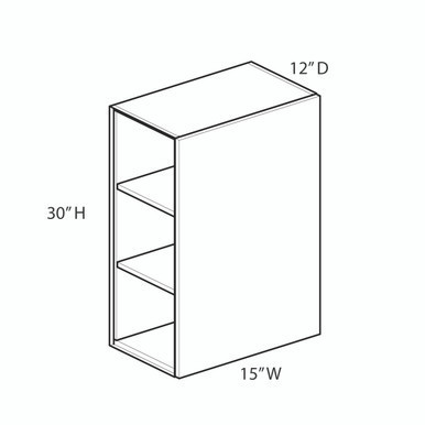 Wall Cabinet {15" x 30" H} - (1) Door | Kunal Kitchens Wall Cabinet {15" x 30" H} - (1) Door | Kunal Kitchens