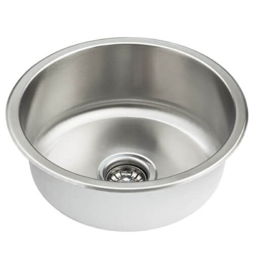 S703 - 17.75 x 17.75 x 7 x 18Guage Round Under-mount Single Bowl W-17-3/4-L-17-3/4-D-7