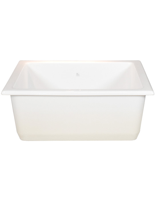 FC2418UW Small Single Bowl Fireclay Undermount Sink