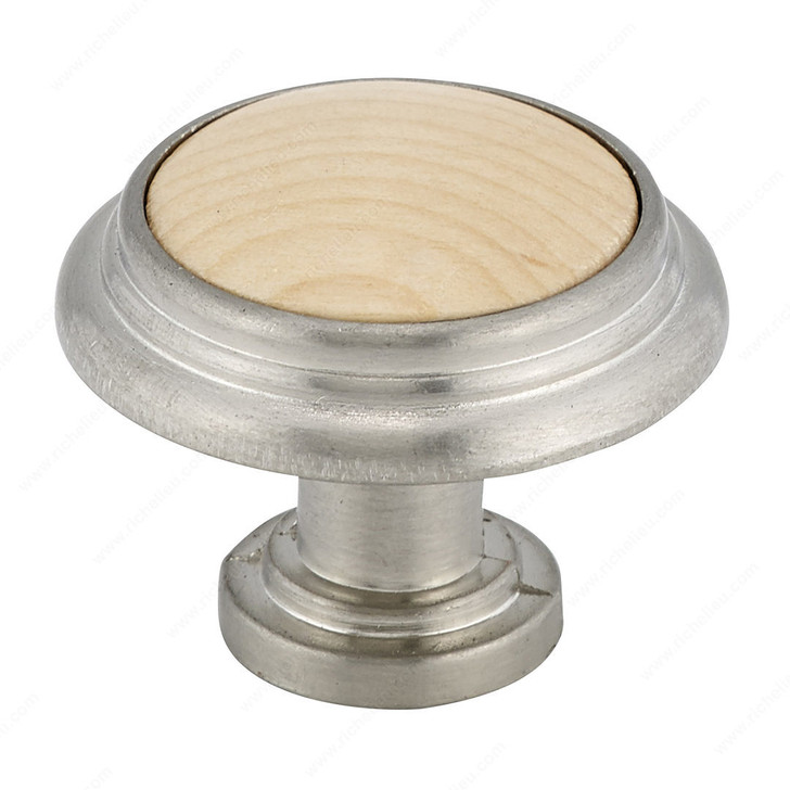 BP420195151 Traditional Metal and Wood Knob - 4201