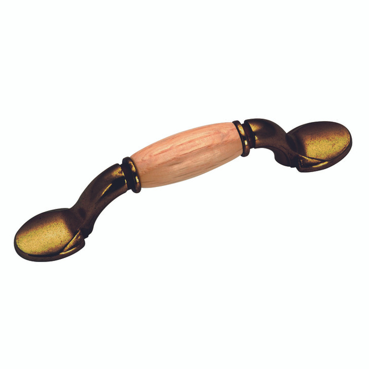 BP3801BB251 Traditional Wood and Metal Pull - 3801BB