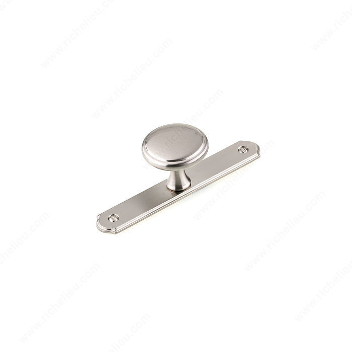 BP228640195 Transitional Metal Wardrobe Knob and Backplate
