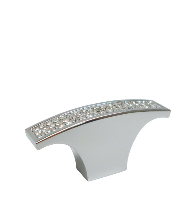 BP123403814001 Modern Metal and Crystal Knob - 1234