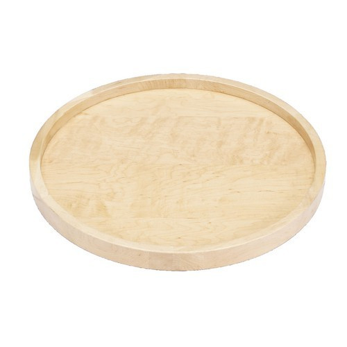4WLS001-10-B52 10" Full Circle Wood Lazy Susan W/Bearing For Lazy Susan-Wood-Light Brown