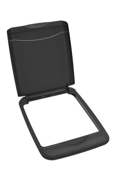 RV-35-LID-18-1 35 Qt Waste Container Lid - Black 1 Pc For Waste Container-Plastic-Black