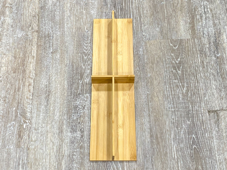 DVI6 Wood Divided Insert - 5-7/16" W X 19-5/8" D X 2-5/16" H - Bamboo