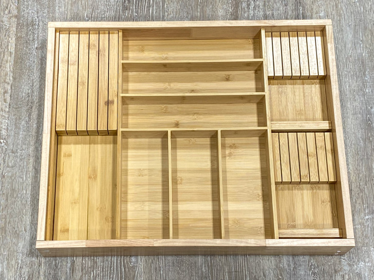 DOKIT-Vicenza Vicenza Drawer Organizer Kit - 25-1/8" W X 19-5/8" D X 2-7/16" H - Bamboo