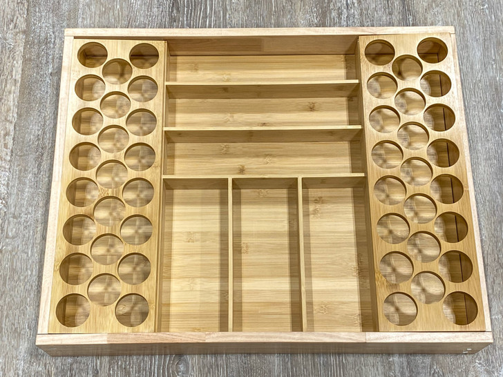 DOKIT-Casoria Casoria Drawer Organizer Kit- 25-1/8" W X 19-5/8" D X 2-7/16" H - Bamboo