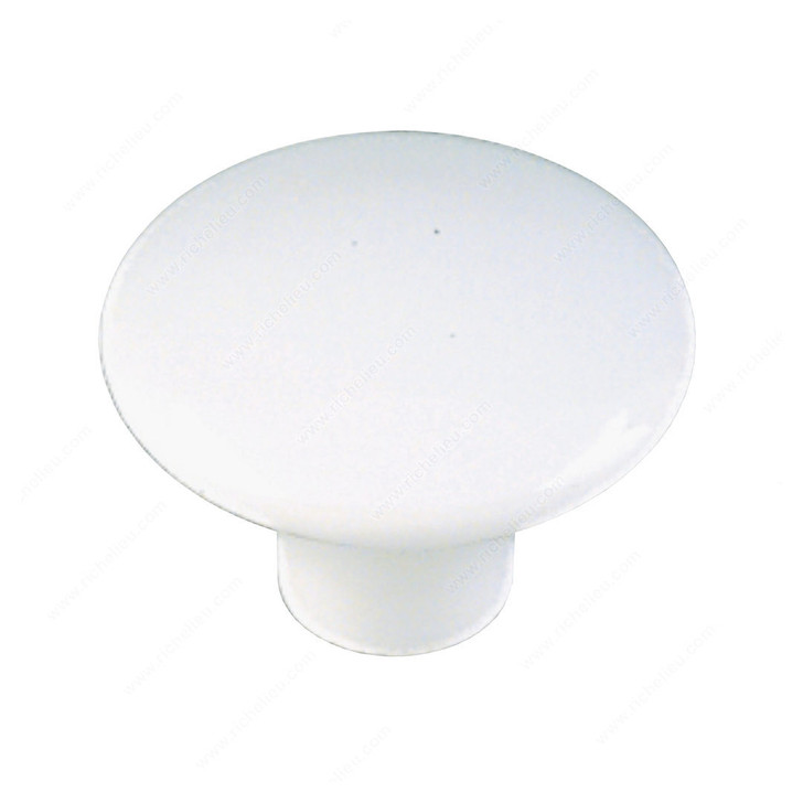 SP39002 Knob Plast.38Mm(#8)White