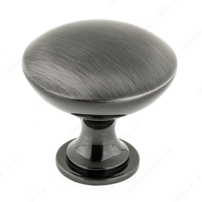 BP904140169 Metal Knob-Black Stainless Steel-40Mm-8/32