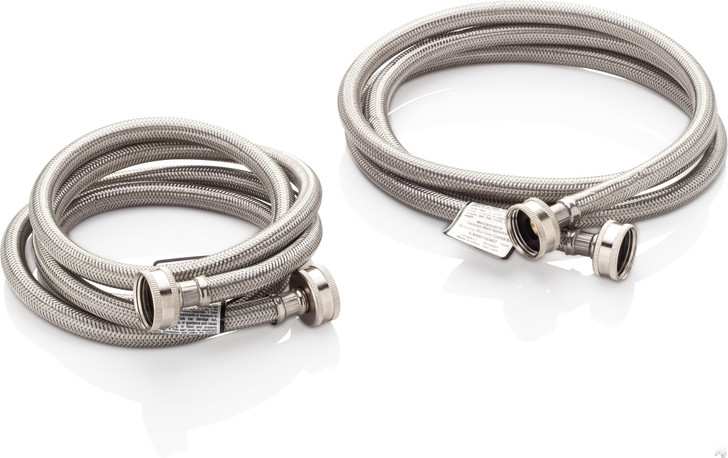 2SSFILHOSE - SMART CHOICE 6 Foot High Pressure Washing Machine Fill Hoses - Stainless Steel