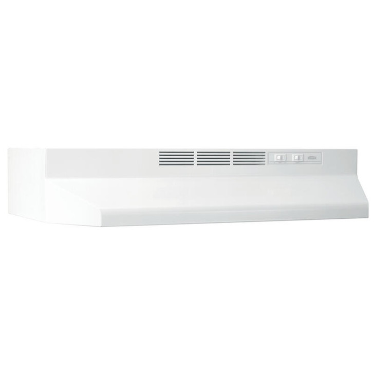 413001 - 2A-Range Hoods White-BROAN - 30" NON VENTED RANGE HOOD - WHITE