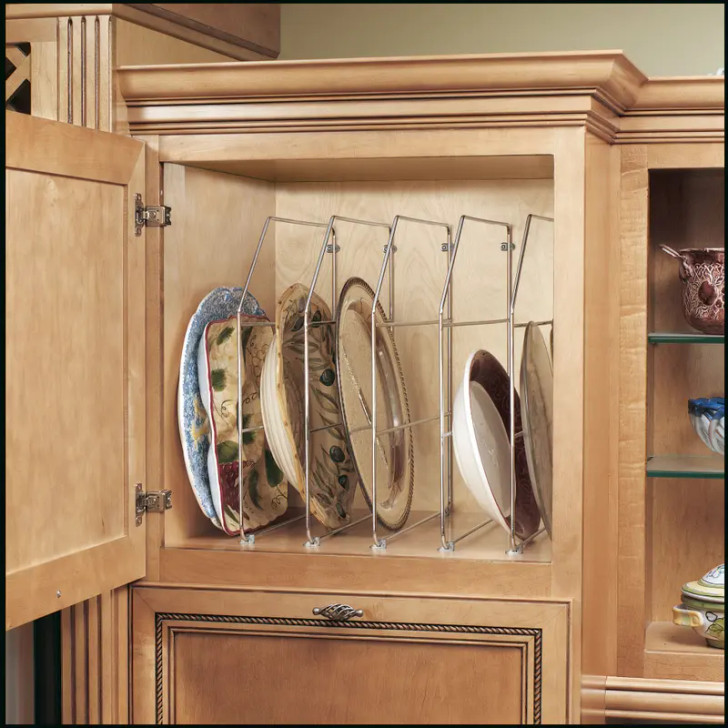 59718CR52 18" Chrome Tray Divider Sgl Pack For Base Organizer-Steel-Chrome