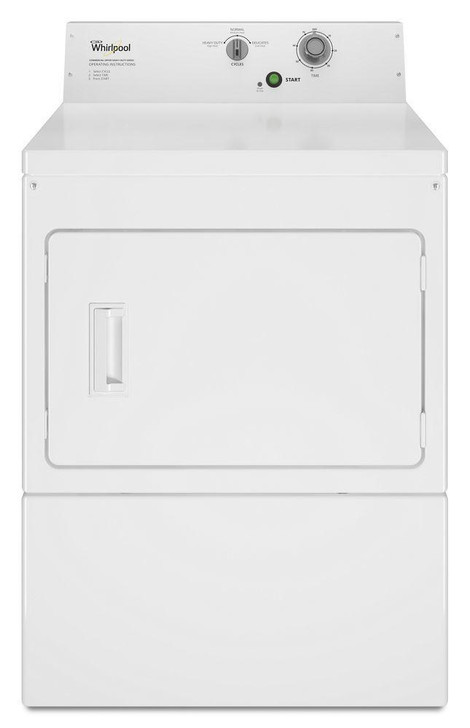 CEM2795JQ - 7.4 cu. ft. 240 Volt White Commercial Electric Super-Capacity Dryer